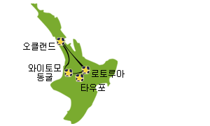 북섬 3박 4일 자유여행 + 반딧불이 동굴 + 테푸이아